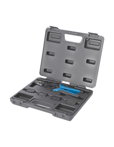 Alicates para engastar con 5 bocas intercambiables