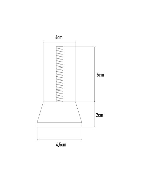 Conjunto silentblock para suelo s-40, 7 x 4,5 cm