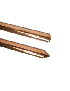 Pica de acero con recubrimiento 100 micras de cobre jabalina 1,5 m