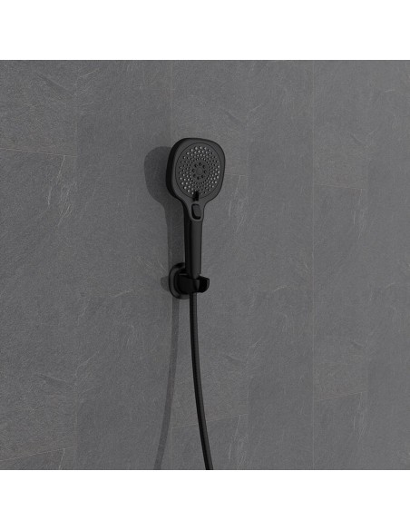 Soporte de cabezal de ducha libertà negro