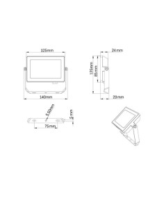 Proyector 20 w 1900 lm 6500 k ip65 2