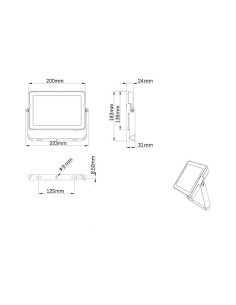 Proyector 50 w 4750 lm 6500 k ip65 2