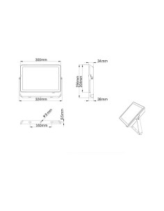 Proyector 100 w 9500 lm 6500 k ip65 2
