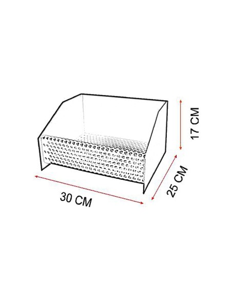 Cesta quemador de pellets 30x25x17cm imex el zorro