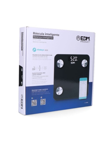 Báscula de baño digital inteligente con...