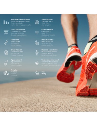 Báscula de baño digital inteligente con...