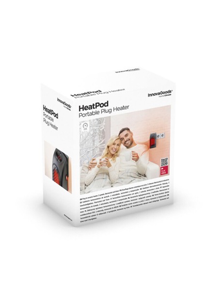 Calefactor termocerámico de enchufe heatpod 400w v0101227 innovagoods