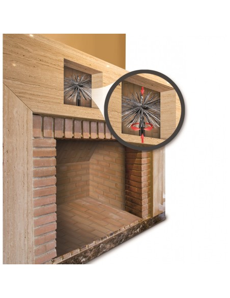 Deshollinador erizo de acero ø200mm fuegonet 231542 massó