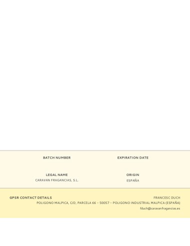 Recambio tapón colonia caravan para modelos de...