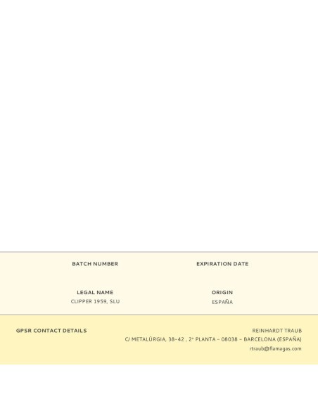 Blister 3 piedras de ignición blister flint system vf0j000h clipper