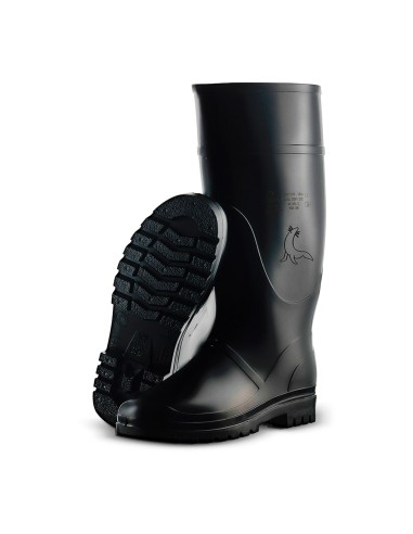 Bota de agua caña alta color negro talla 41