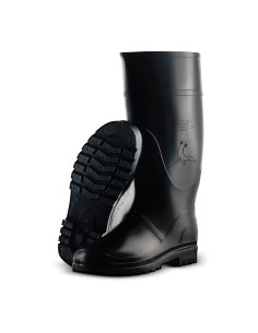 Bota de agua caña alta color negro talla 44