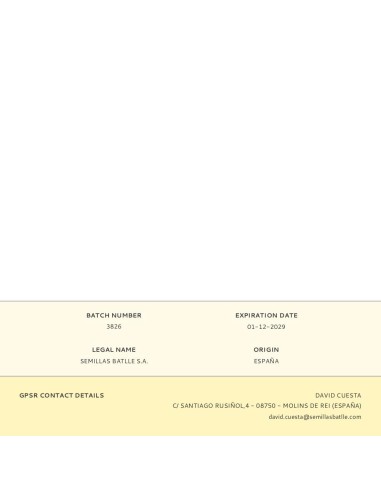 Sobre con semillas de lavanda officinalis