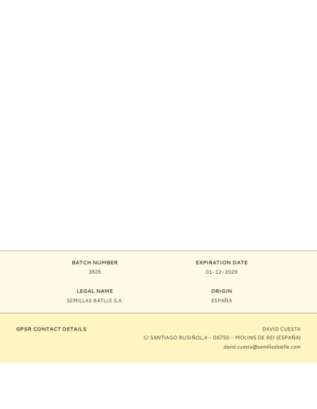 Sobre con semillas de lavanda officinalis