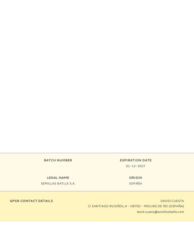 Sobre con semillas eco "super foods" de chia