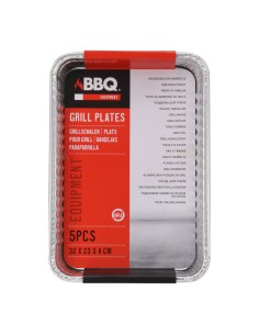 Set 5 bandejas desechables 32 x 23 x 4 cm 2