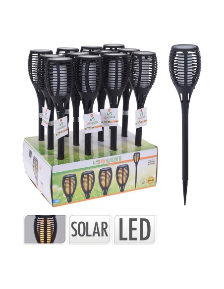 Antorcha solar efecto llama ø10x58cm