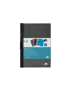 Carpeta dossier pinza lateral pp din a4 negra 2
