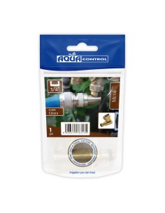 Conector roscado 3/4" codo laton aqua control 2