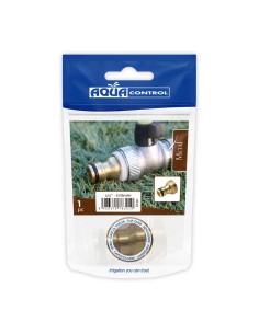 Conector roscado macho 3/4" laton aqua control 2