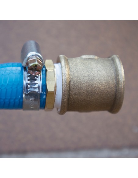 Manguito de 3/4" latón aqua control