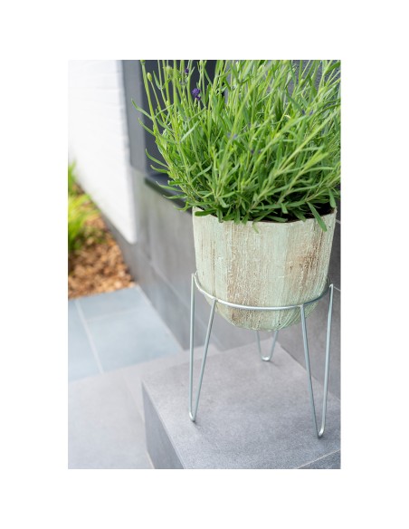 Soporte para macetero con pie zincado 16cm sv03060 sauvic