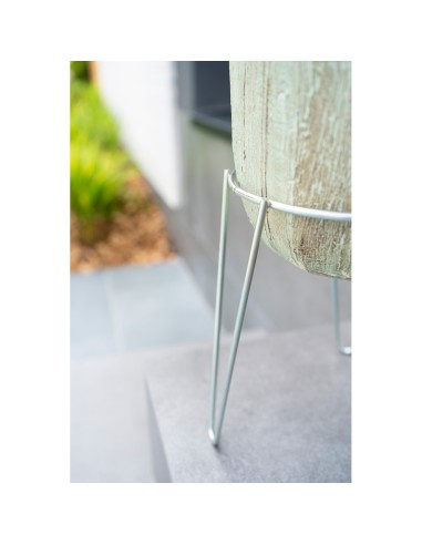 Soporte para macetero con pie zincado 22cm...