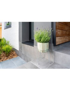 Soporte para macetero con pie zincado 24cm sv03080 sauvic 2