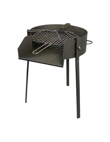 Barbacoa redonda con soporte para paella ø60cm imex el zorro