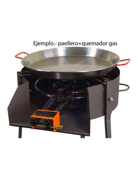 Barbacoa redonda con soporte para paella ø60cm imex el zorro