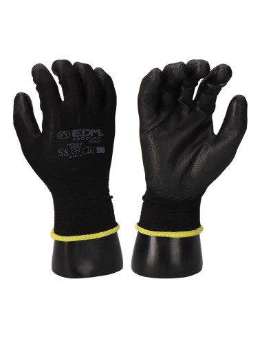 Guante keep safe® poliéster recubrimiento de poliuretano, talla 8