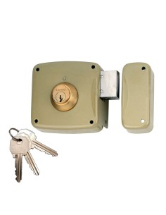 Cerradura sobreponer con cilindro 5124a entrada 120mm. mano derecha 95124ahe12d lince