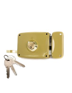 Cerradura sobreponer con cilindro 5125a entrada 120mm. mano derecha 95125ahe12d lince