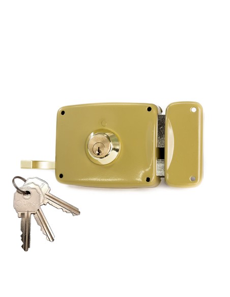 Cerradura sobreponer con cilindro 5125a entrada 120mm. mano derecha 95125ahe12d lince
