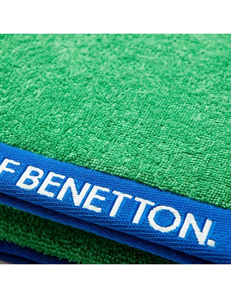 Toalla de playa 160x90cm 450g/m² verde benetton