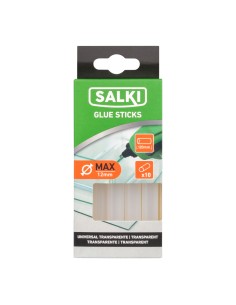 Barras de cola para uso universal ø12x120mm transparente 20430356 blister 10 unid. salki 2