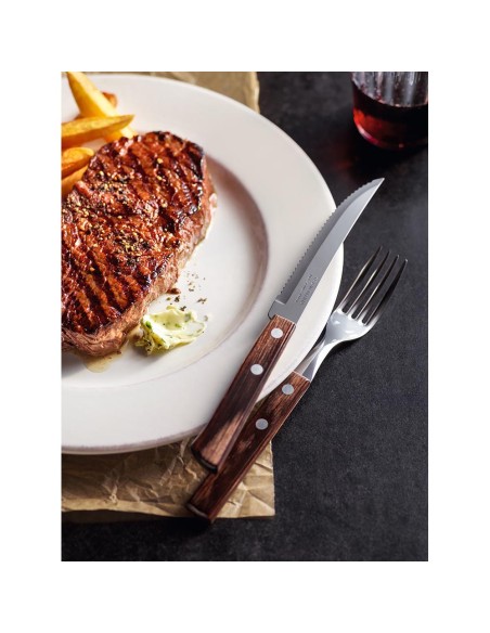 Juego para asado 14 piezas fsc polywood castaño tramontina