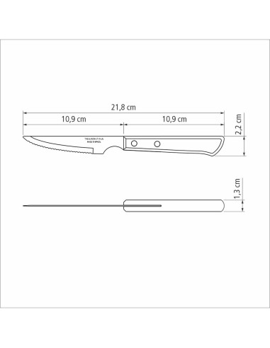 Juego de cuchillos de asado 6 piezas polywood...