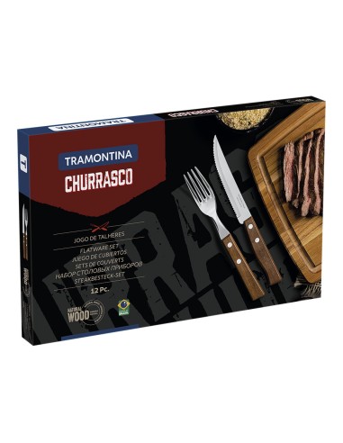 Juego para asado 12 piezas tradicional tramontina
