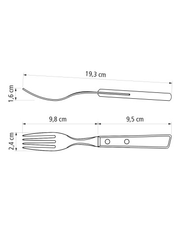 Juego para asado 12 piezas tradicional tramontina