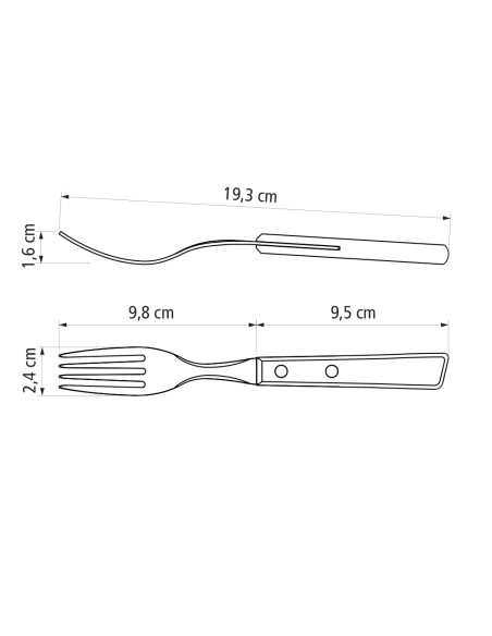 Juego para asado 12 piezas tradicional tramontina