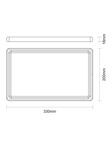 Tabla de corte rectangular en madera acabado...