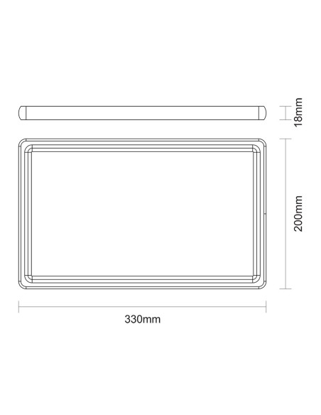 Tabla de corte rectangular en madera acabado natural 33x22x1,8cm tramontina