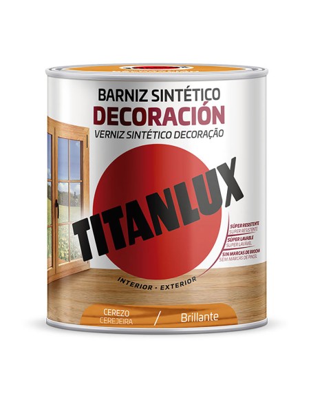 Barniz sintético decoración cerezo brillante 250ml titanlux m10100514