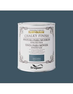 Rust-oleum chalky finish muebles azul oceano 0,750l 5733886 bruguer