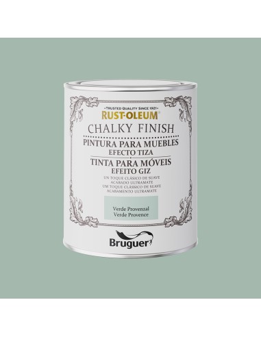 Rust-oleum chalky finish muebles verde provenzal 0,750l 5733888 bruguer