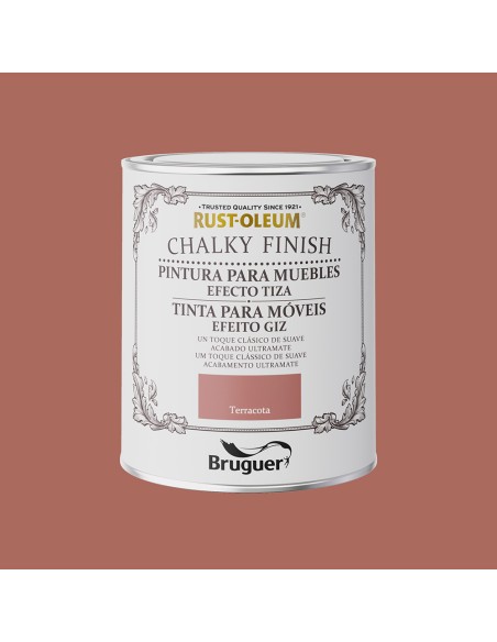 Rust-oleum chalky finish muebles terracota 0,750l 5733893 bruguer