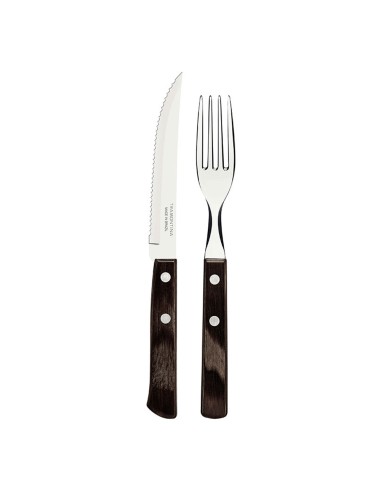 Juego para asado 12 piezas fsc polywood castaño tramontina