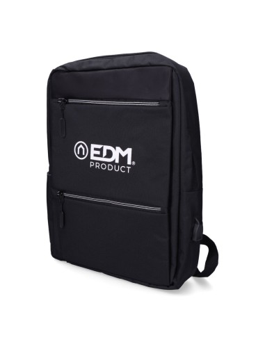 *merchandising* mochila de oficina negra pierre delone edm
