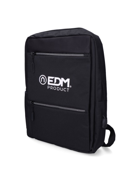 *merchandising* mochila de oficina negra pierre delone edm